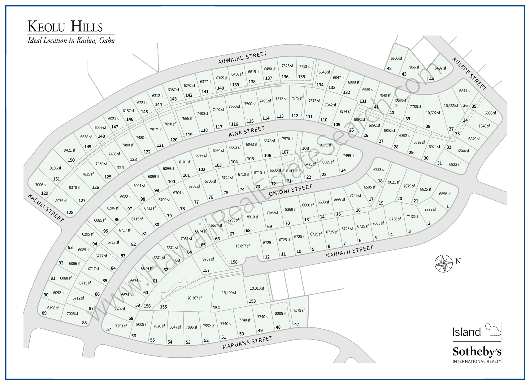 Keolu Hills Map